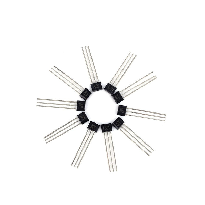 Hall Sensor 10pcs A3144 3144E OH3144E Hall Sensor Switch TO-92UA 3 Pin SIP for Electronic Toys Sports Equipment Small Home Appliances