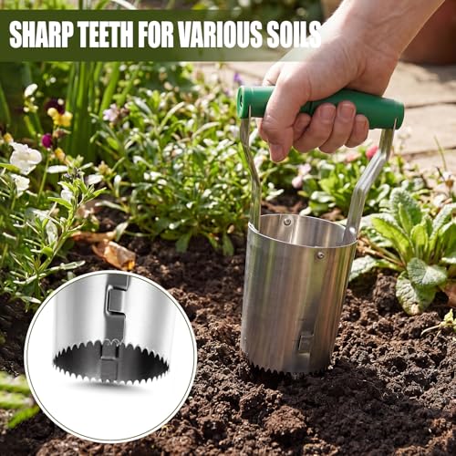 SiliFine 3 Sizes Bulb Planter Set (4.5", 3.7", 2.8") Stainless Steel