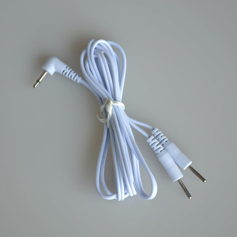 Dual Channel TENS Leads with 2mm Pin Plugs, 3.5mm Jack Plug, TENS Electrode Cable, TENS Device Replacement Cable (Pack of 1)