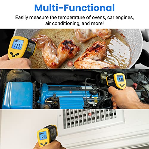 General Tools LCD Moisture Meter #MM8 - Leak and Humidity Detector + Etekcity Infrared Thermometer Temperature Gun 1080