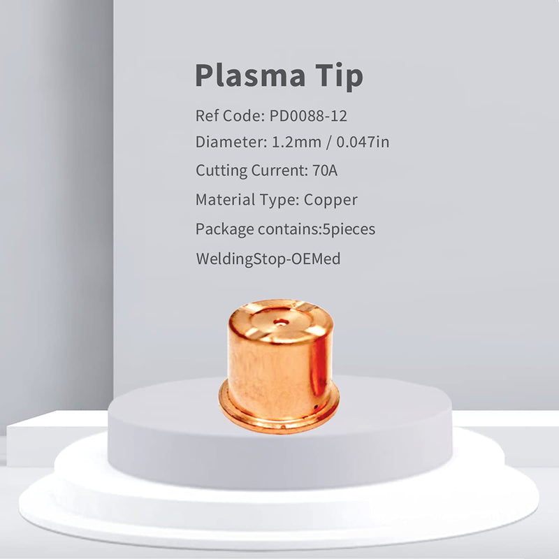 WeldingStop Plasma Kit for Eastwood Versa Cut 60 CB70 Torch (PKG-14, Tip Diameter 1.2mm 0.047'', Electrode Replacement) Versa-Cut 60 Kits PK-14