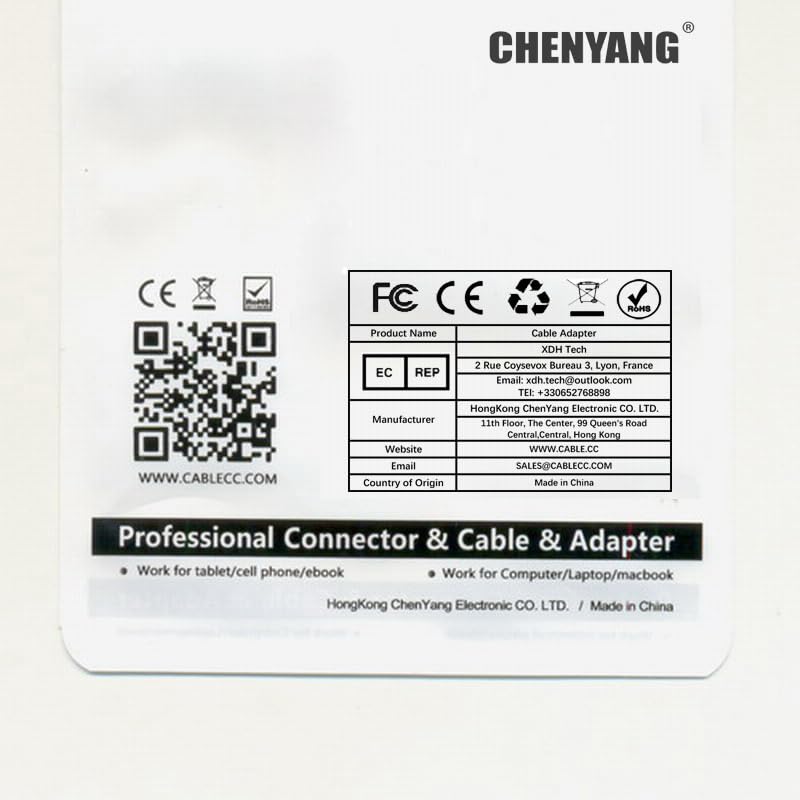 chenyang Firewire 400 IEEE 1394 6Pin to 4 Pin iLink Cable for Camera Camcorder Transparent 6M-4M 1.2M