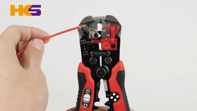 HKS Ferrule Crimping Tool AWG 30-5, Hexagonal Self-Adjusting Ratchet Crimper for End-Sleeves, Wire Ends Terimnals (Crimper 16-6) 16-6 Crimper