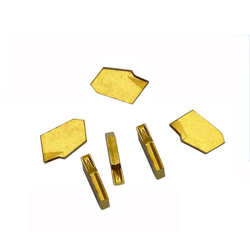 Hunricho Carbide Slotted Plate GTN-2 (SP200) 2 mm Carbide Inserts for Groove Cutting with ZQ1616R-2 Holder Rotary Tool Cutting for Steel 5/8 shank tool holder with SP200 inserts