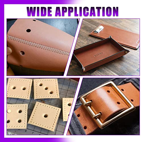Swpeet 14Pcs 14 in 1 Gasket Hollow Punch Kit - Leather, Plastic & Rubber Punch Set with Storage Case
