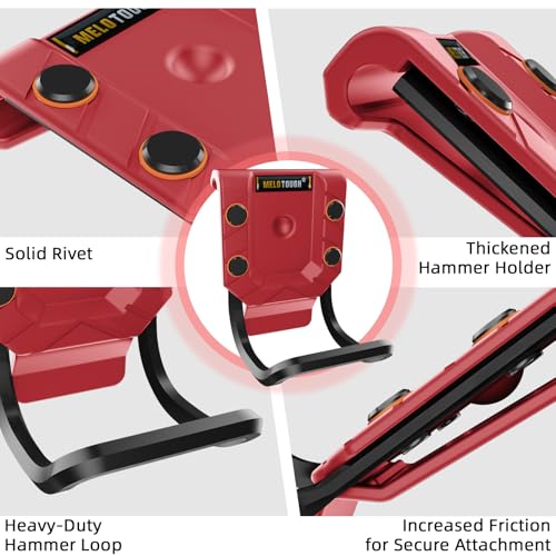 MELOTOUGH Hammer Holder for Tool Belt, Tool Belt Hook