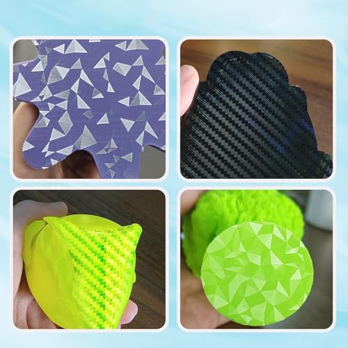 IdeaFormer Dual Surface Build Plate 264x276mm for Anycubic Kobra S1 Combo PEO+PET(Diamond+Carbon Fiber)