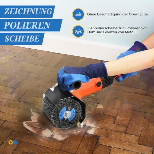 Sanding Roller Brush 120 x 100 x 19 mm Grit 40 Sanding Sleeves SiC | Sanding Roll Silicon Carbide for Satin Machine, Wood Metal Surface Polishing Grit 40 Silicon Carbide