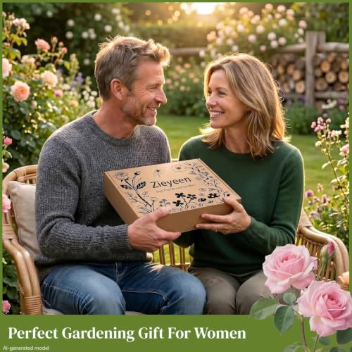 Gardening Tools Set, 23-Piece Heavy Duty Ergonomic Garden Hand Tools with Storage Tote, Knee Pad & Protective Gloves - Ideal Gardening Gifts for Women, Men & Gardeners Gardening Tools Set