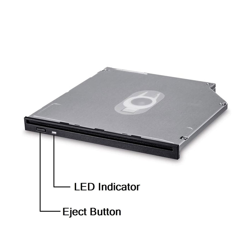 Internal CD DVD+/-RW Drive Writer Burner Slot-Loading Type for Laptop, Business Desktop Computer, Workstation and Mini Tower PC Model GS40N (w/9.5mm Bezel) w/9.5mm bezel