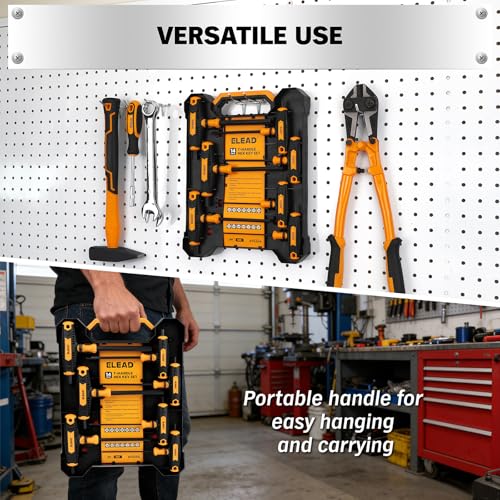 ELEAD 14-Piece T-handle Allen Wrench Set, Metric 2.5mm-10mm & SAE 1/8"-3/8" Portable Hex Key, Long Arm Allen Key Set with Storage Box for Basic Home Repair and Mechanical Maintenance T-Handle Version