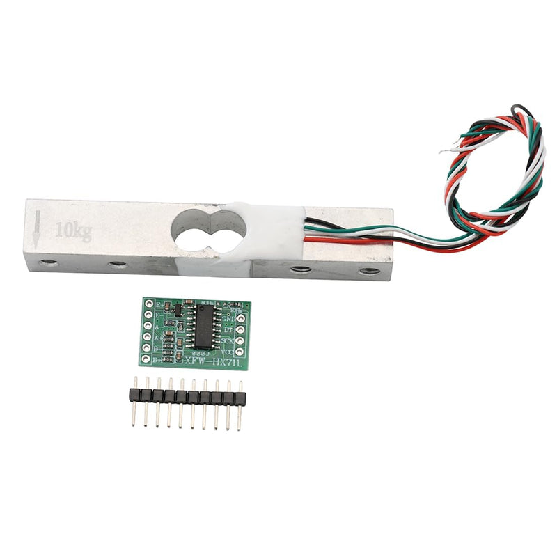 10 kg Load Cell with HX711 AD Amplifier Module, Digital Weight Sensor, High Precision Miniature Load Cells Analogue to Digital Converter for DIY Electronic Kitchen Scales 10 kg