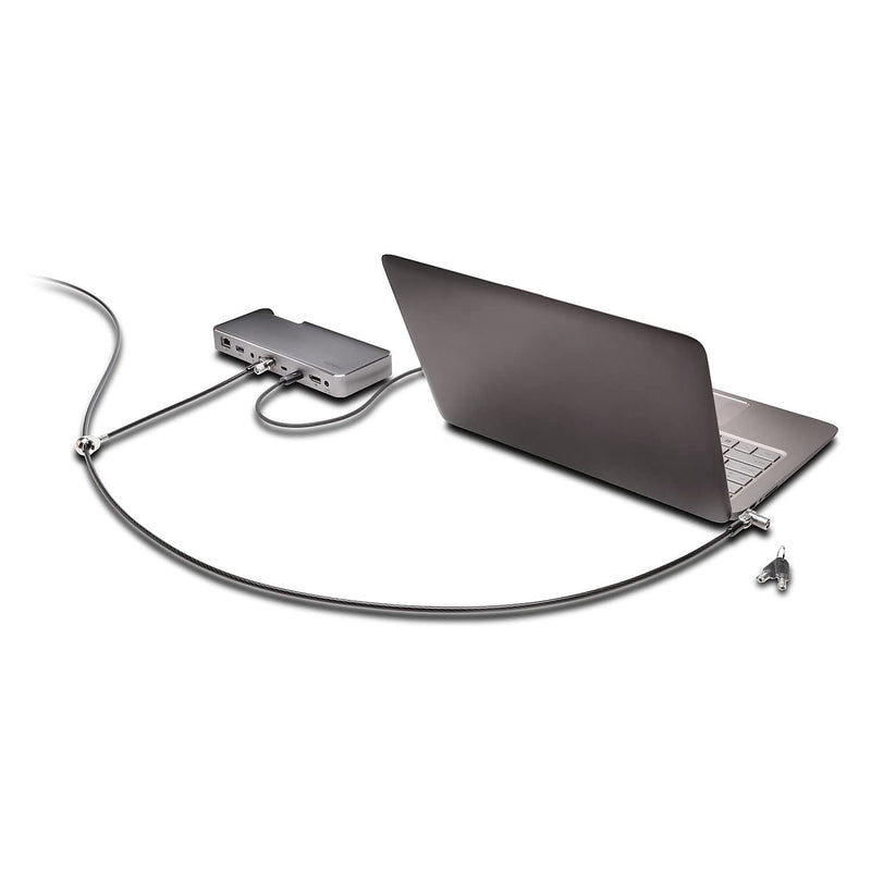 Kensington MicroSaver 2.0 Keyed Twin Cable Lock for Laptops & Other Devices (K65048WW) Twin Heads