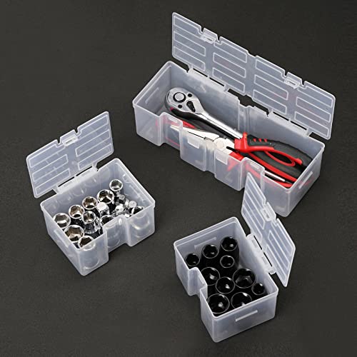 Mayouko 16 Compartments Detachable Toolbox Organizer,Hardware Organizer Box with Removable Sections,Carrying Storage Case for Patts,Screws,Bolts,Nuts,Toys 13.5"L x 12"W x 5"H