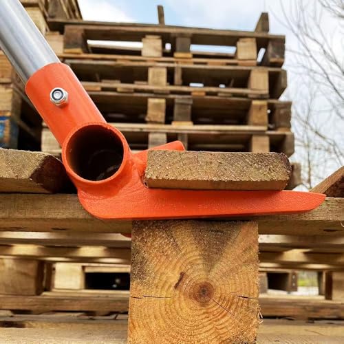 Pallet Buster Tool Pallet Breaker Head Only, Pallet Disassembly Tool with Nail Puller, Pallet Removal Tool for Removing Wooden Pallet Boards, Orange