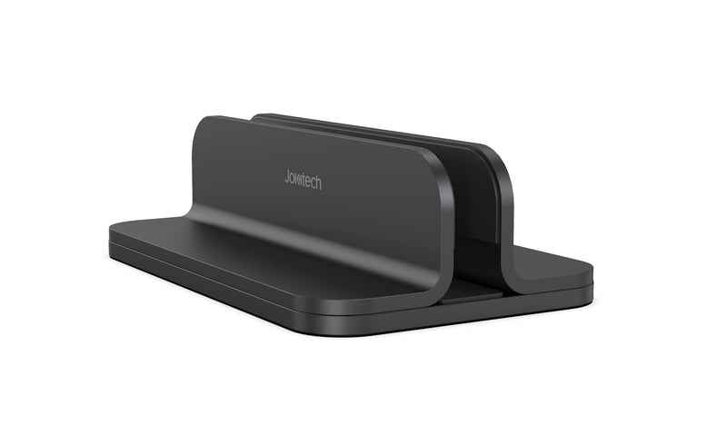Aluminum Laptop Vertical Stand Organizer, Sturdy Laptop Computer Holder Desktop Stand Compatible with New Retina Apple MacBook Pro/Air, Mac mini and iPad Pro - Black