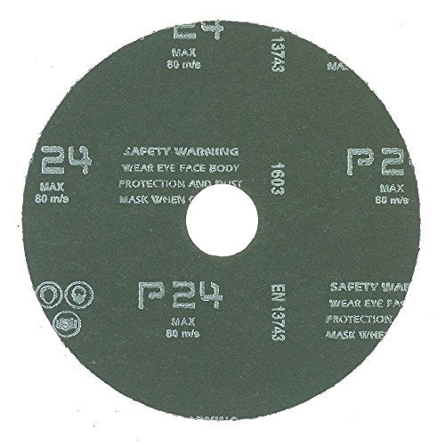 Mercer Industries 308024 Grit Zirconia Resin Fiber Discs, 24 Grit, 5 x 7/8