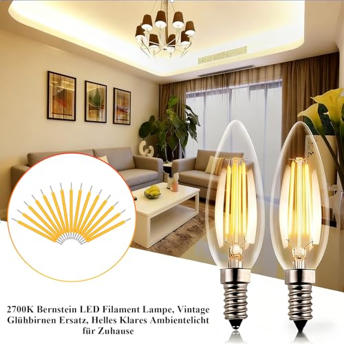 100x LED Filament Replacement Parts 3 V 120 mA 38 mm Warm White | Filament for DIY lighting, lamp repair and vintage lights. Warm light, ideal for office and home lighting.