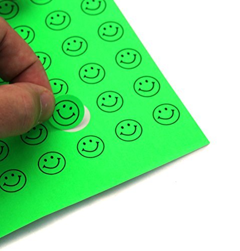 ChromaLabel 0.75 Inch Round Printable Labels for Laser and Inkjet Printers, 2700 Stickers per Pack, 108 Dots per Sheet, Fluorescent Green 3/4" Diameter Fluorescsent Green