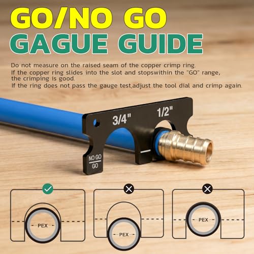 OURU PEX Crimping Tool for Copper Rings 1/2" & 3/4" 1 Crimper