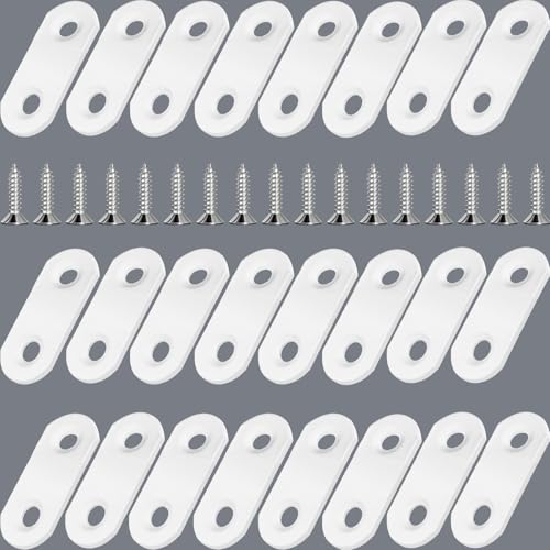 White Flat Bracket and White Mending Plate