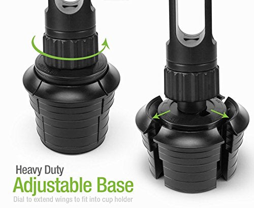 LycoGear Lycan Car Truck Extended Drink Cup Holder Smartphone Tablet Mount for iPad Pro Air Mini iPhone X XR XS 11 MAX 8 Galaxy Tab S10 Surface Pro & most 6"/7" screen GPS
