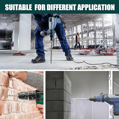 1" x 19.7" SDS Plus Rotary Hammer Drill Bit for Concrete Drill 19.7 inch Length 1"（ 25mm ) Diameter