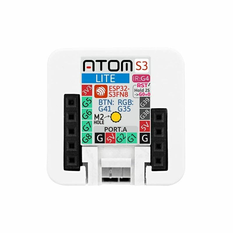 M5Stack Official AtomS3 Lite - Tiny ESP32-S3 IoT Development Kit - Upgraded Version with 3D WiFi Antenna