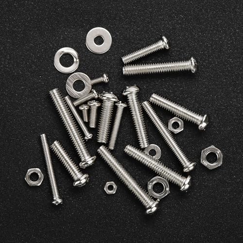 780Pcs Machine Screws Assortment Kit,#4-40#6-32#8-32#10-24 Stainless Steel Screws Set with Nuts Bolts and Flat Washers, for Electronics Furniture Automotive Repair & DIY Projects