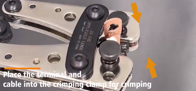Battery Cable Crimper Wire Lug Crimping Tool for AWG 8,6,4,2,1,1/0 Battery Terminals Crimper with Wire Shear Cutter 2pcs crimping tool