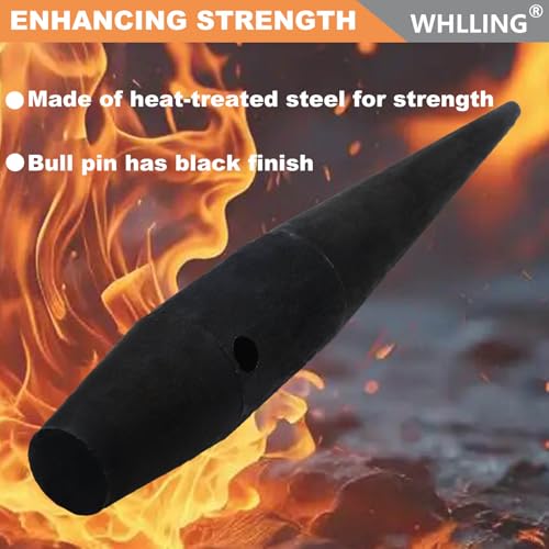WHLLING Bull Pin Heat-Treaded Steel Ironworker Tools, 1-5/16-inch x 10 Inch