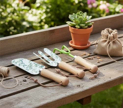 Gardenwind 32pcs Gardening Tools for Women Heavy Duty Gardening Tools Set with Fashion and Function, Water Proof Garden Tool Set, Gardening Gifts for Women