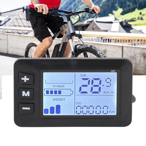LCD Display Panel for Electric Bicycles and Electric Scooters - Speedometer with 5-Pin Connection for Bicycle Scooter Accessories