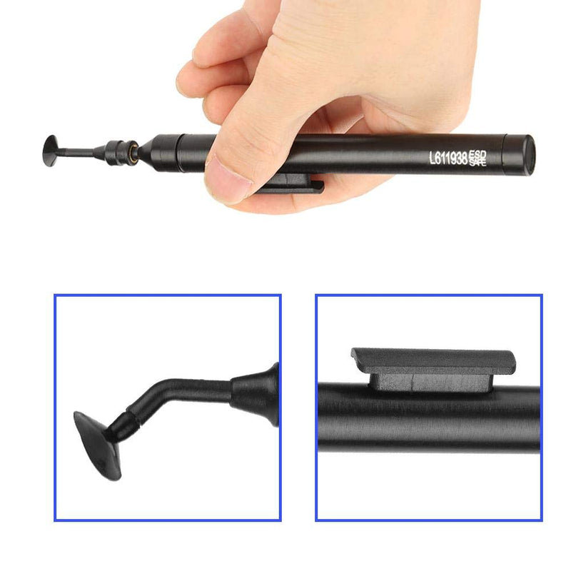 Precision Vacuum Suction Pen Soldering Suction Pickup Tool (2 Needles, 3 Nozzles) Sucker for IC SMD