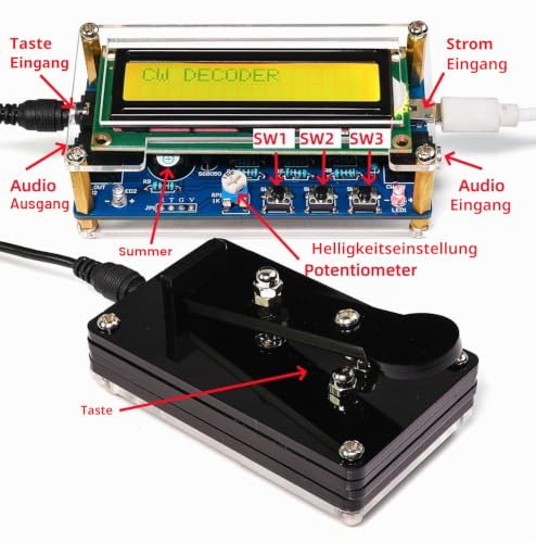 DIY Morse Code Soldering Kit, Morse Code Trainer Kit, Electric Soldering Kit with Components, Circuit Board and Housing, Perfect for Electronics Enthusiasts, Beginners, Individual Parts