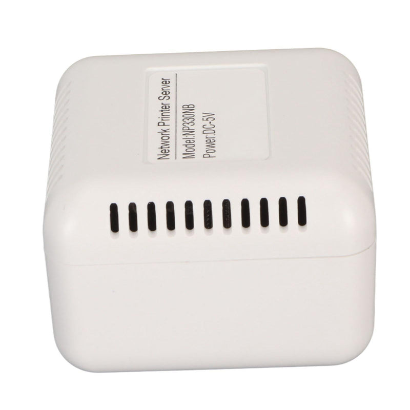 Network USB 2.0 Printer Server, LAN USB Print Server Adapter, Print Server Support BT Connection for for 7, for 8, for 10 (US Plug) US Plug