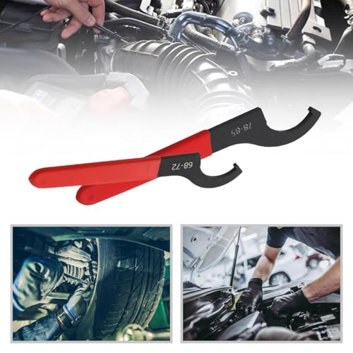 9Pcs C-Shape Hook Spanner for Car & Motorbike Shock Adjustmen Red