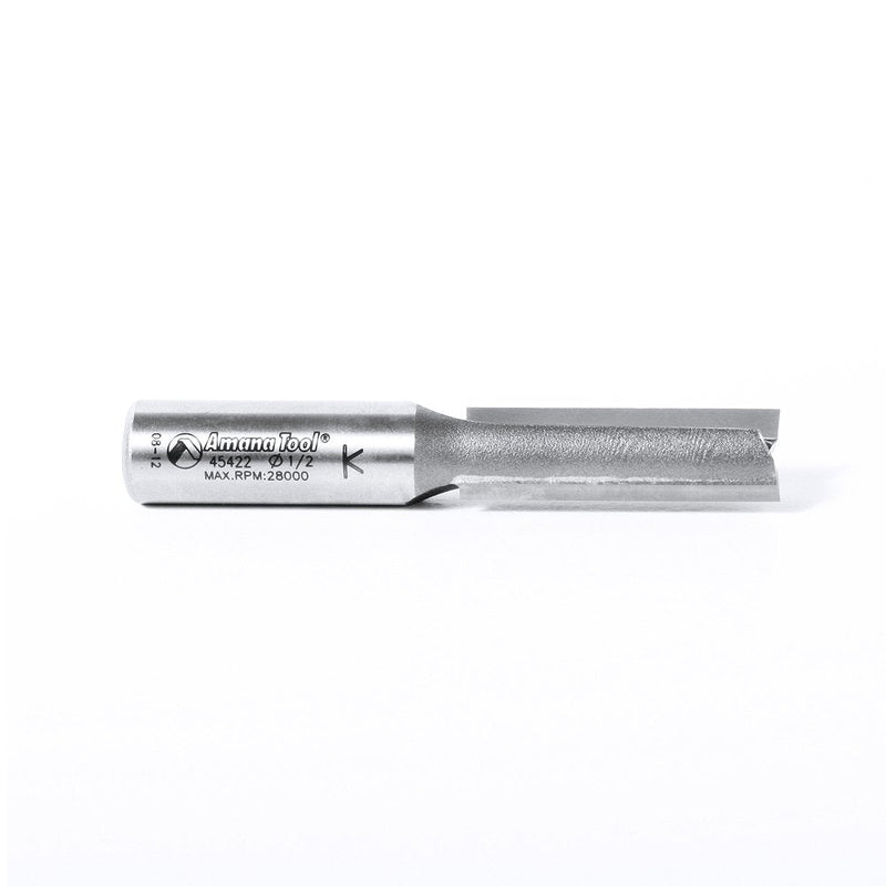 Amana Tool - 45422 Carbide Tipped Straight Plunge 1/2 Dia x 1-1/2 x 1/2" Shank