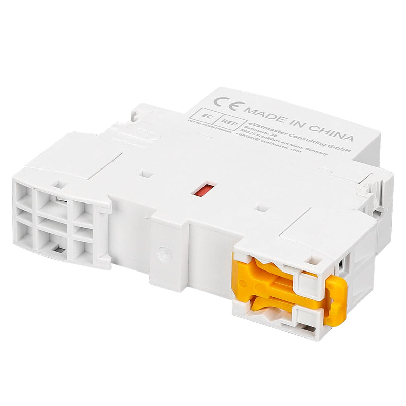 JOYELEC Household AC Contactor, 2P 25A 2NO（2NO）, Automatic, AC220V/230V, 50/60Hz, 2-Pin, Two-Way, Normally Open, 35mm DIN Rail Mount ACCT1-25(2NO)