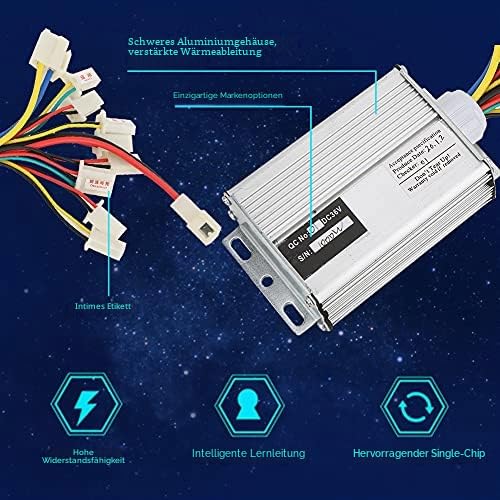 Keenso Motor Control Box 36V 1000W Speed Controller Multifunctional Throttle Handle for Electric Scooter E Bicycle Tricycle