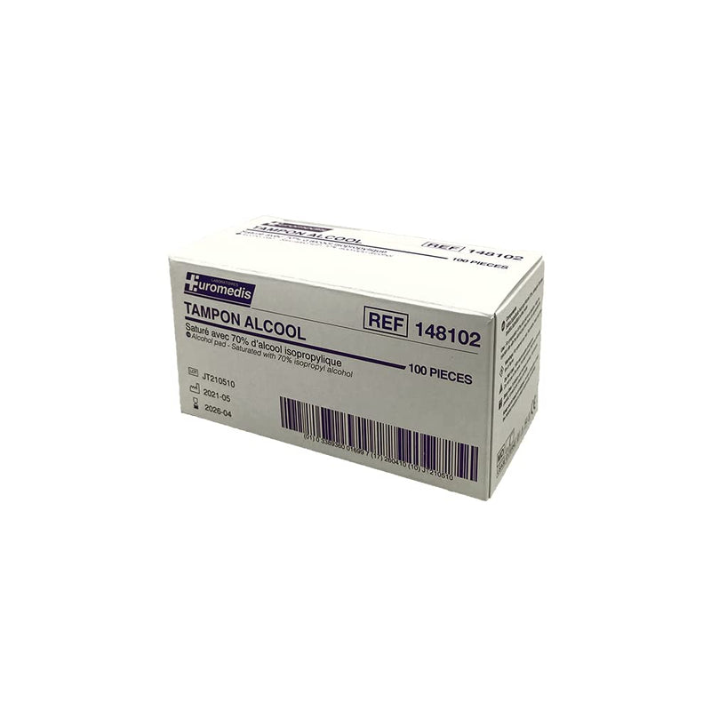 Alcohol Swabs 70° - Pack of 100 Euromedis