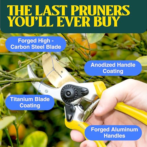 Haus & Garten ClassicPRO Titanium Bypass Pruning Shears and Replacement Blade Bundle