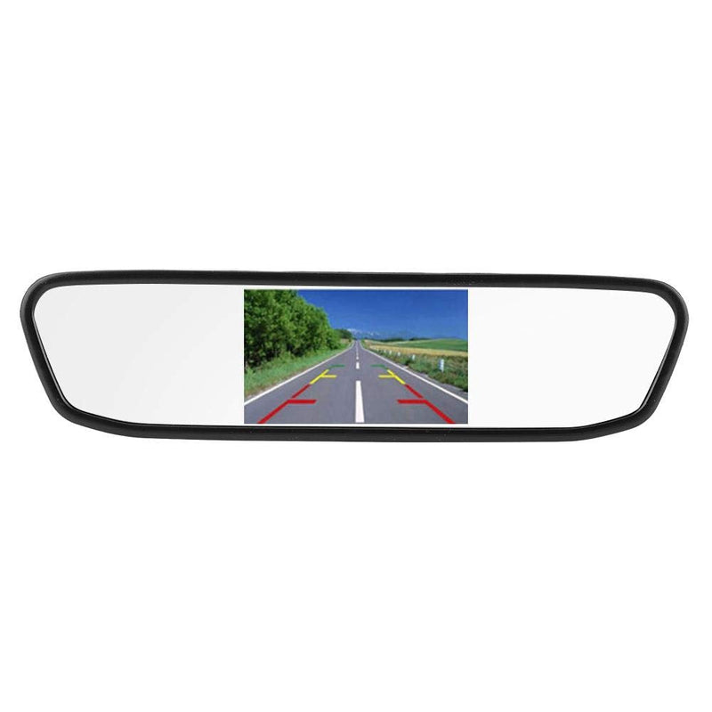 Car HD Rearview Mirror Monitor,4.3in Car HD Rearview Mirror Monitor 8LED Waterproof Night Vision Reversing Camera