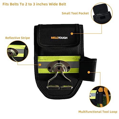 1 PACK Heavy Duty Work for Carpenter Electrician Work Suspension Rig + 1 PACK Hammer Holder for Tool Work Belt Swivel Snap