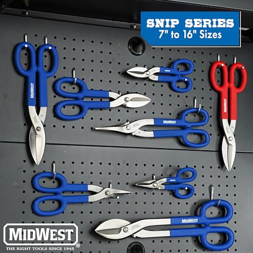 MIDWEST Vinyl Siding Snip, 12" Straight/Wide Soft Material Cutter 12-Inch