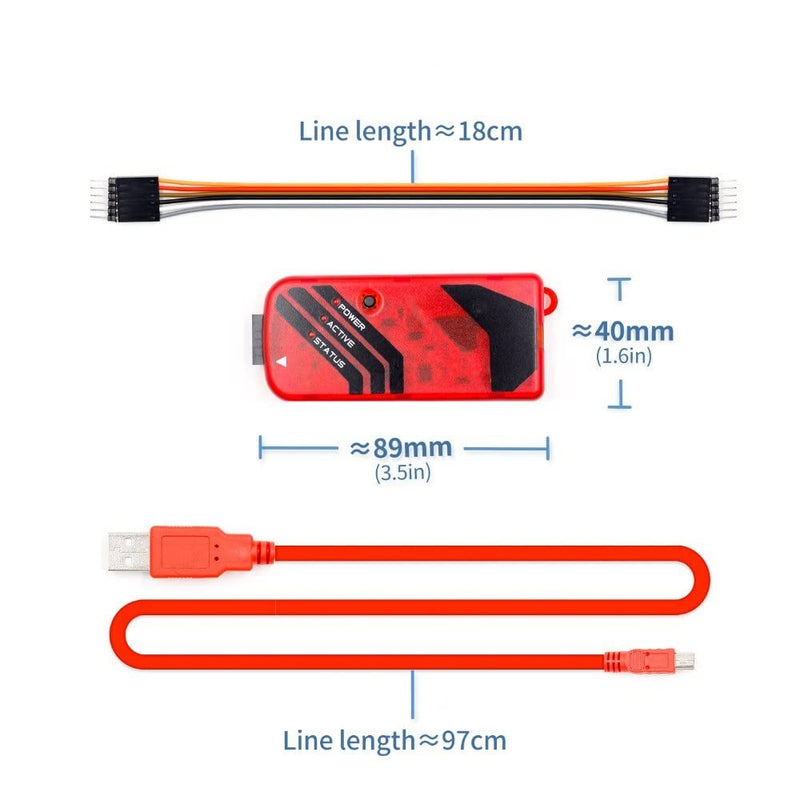 Fasizi PICKIT3 PIC Kit3 Simulator PICKit 3 Programmer Emluator USB cable Dupond Wire
