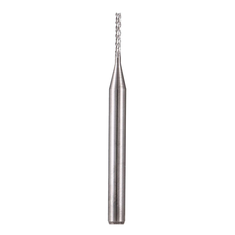 EU_HOZLY 3.175mm Carbide End Mill Engraving Bits CNC Circuit Board Machines 1.0mm Cutting Edges Pack of 10
