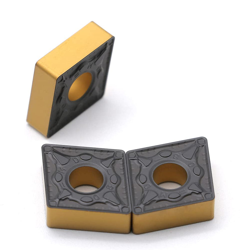 CDBP CNC carbide inserts 10 pieces indexable inserts CNMG120408 CNMG432 - universal steel machining - TiN coating CNMG120408-MD