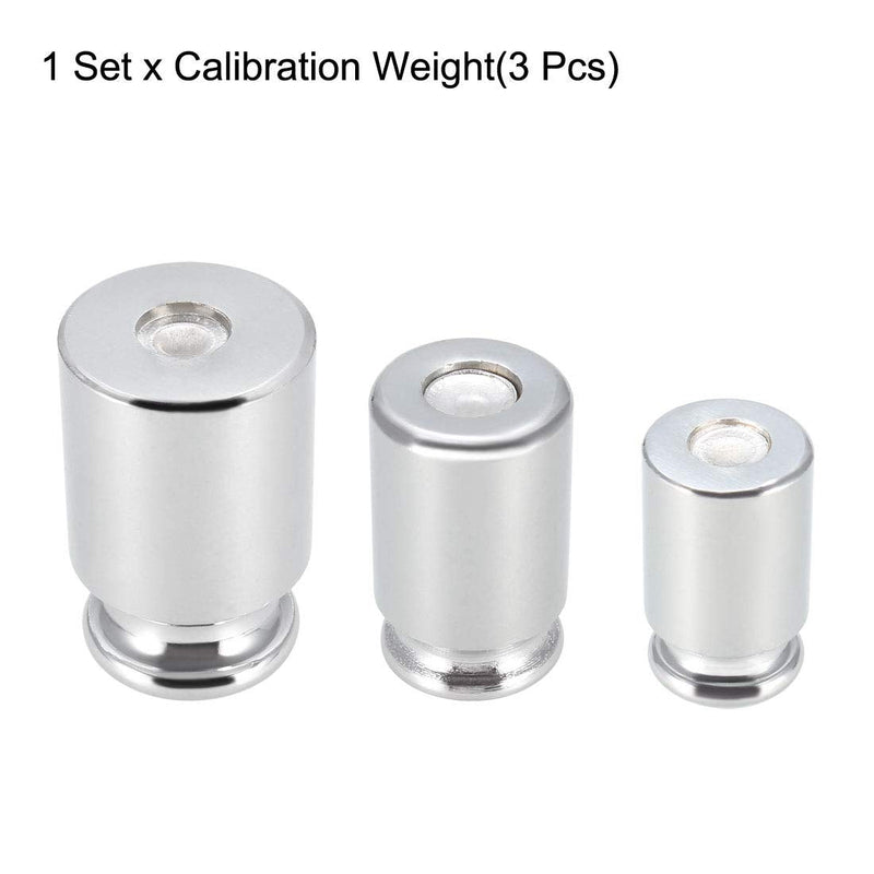 sourcing map gram calibration weight set for digital scales 20g 50g 100g M1 precision chrome steel
