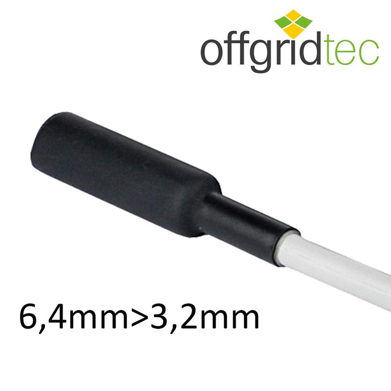 Offgridtec 5m heat shrink tubing 6.4mm > 3.2mm black 6.4mm > 3.2mm